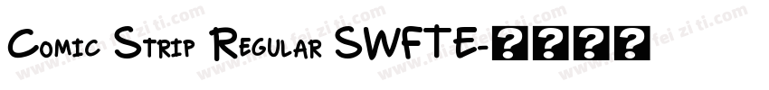 Comic Strip Regular SWFTE字体转换